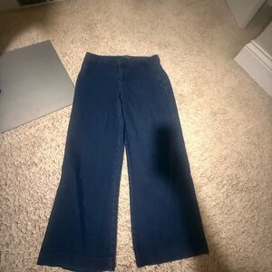 Liverpool Women's Wide-Leg Jeans - Dark Blue